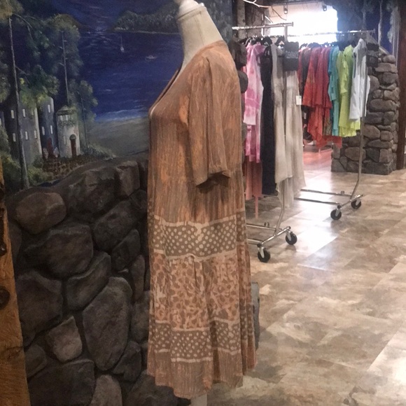 NWT Sacred Threads Peach Open Drape Cardigan OS - Picture 3 of 4